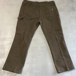 Gravel Gear Pants Mens Size 40 x 30‎ actual 40 x 29 brown canvas straight leg